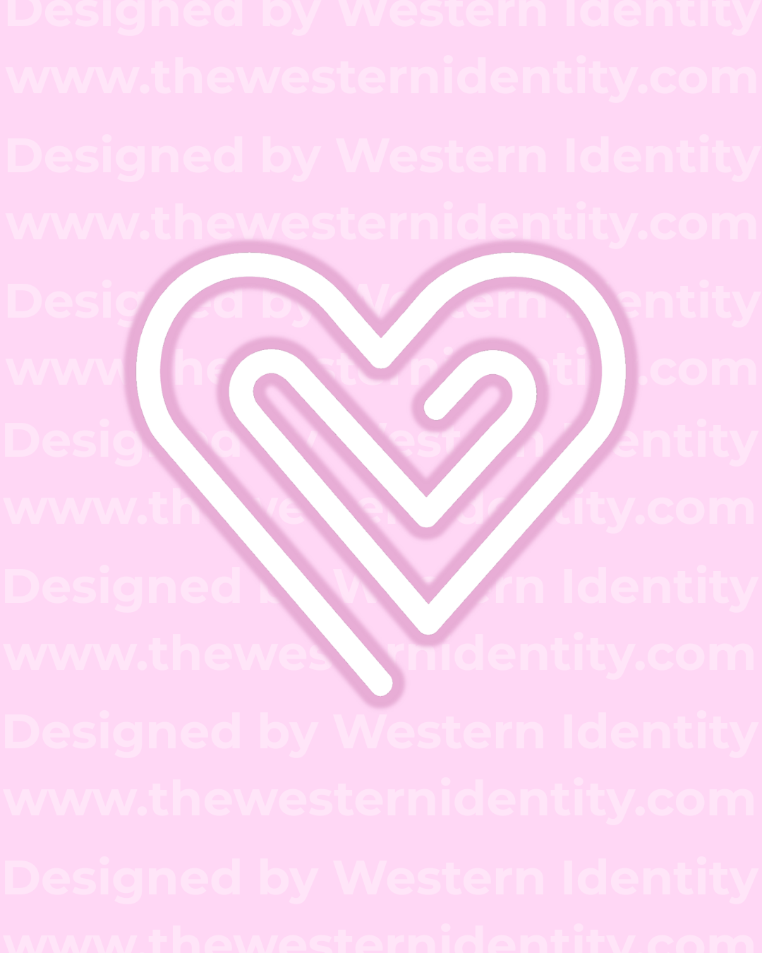 western cattle ranch mark livestock brand heart design. Western themed business logo designed by Western Identity.