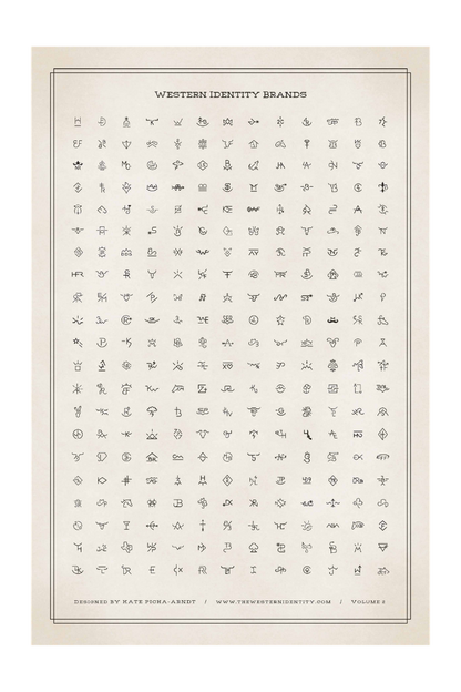 All rights reserved - Western Identity 2026.  Western Identity Brand Design Archives, Volume 2 - Featuring 273 custom livestock brands and brand "logos" designed and created for farms, ranches, and small businesses. 