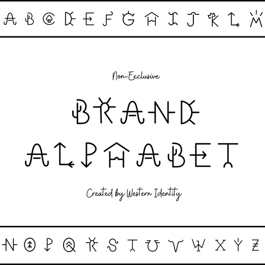 Western Identity Brand Alphabet